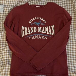 Grand Manan Maroon Sweatshirt
